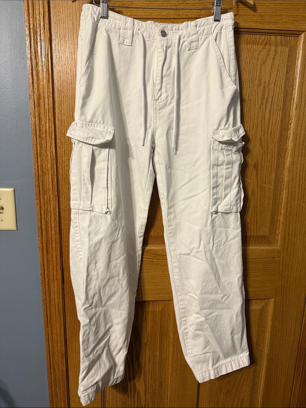 Superdown White Cargo Utility Pants